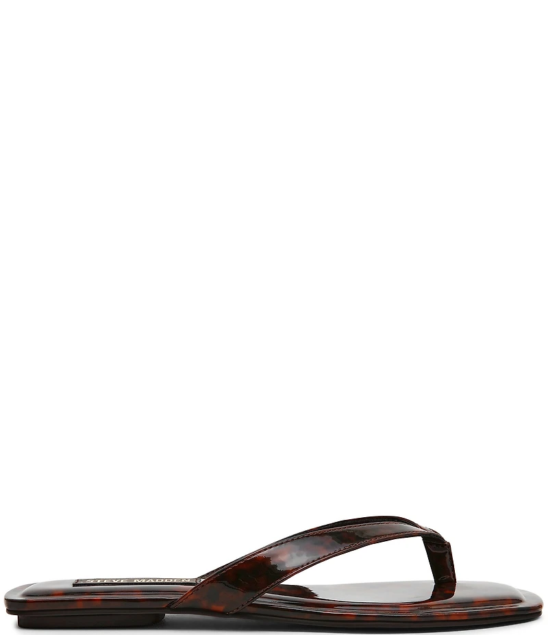 Steve Madden Trella Tortoise Print Thong Sandals