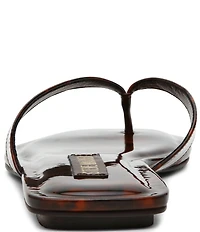 Steve Madden Trella Tortoise Print Thong Sandals