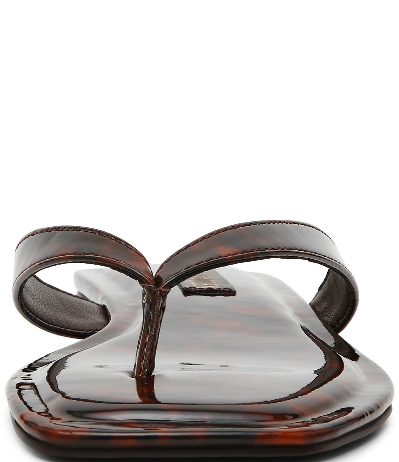 Steve Madden Trella Tortoise Print Thong Sandals
