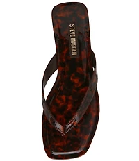 Steve Madden Trella Tortoise Print Thong Sandals