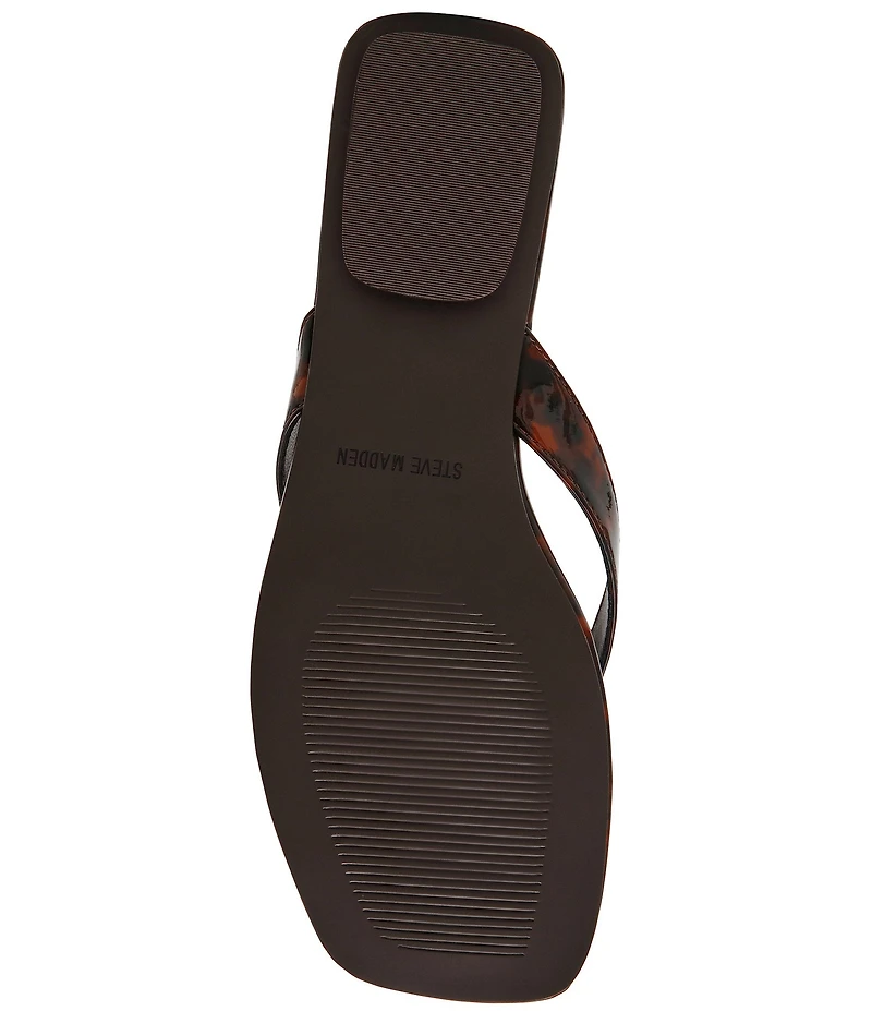 Steve Madden Trella Tortoise Print Thong Sandals