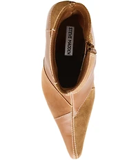 Steve Madden Trial Leather Patchwork Booties