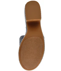 Steve Madden Trippy Crochet Platform Block Heel Slide Sandals