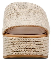 Steve Madden Trippy Woven Rope Platform Block Heel Slide Sandals