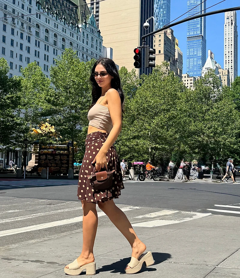 Steve Madden Trippy Woven Rope Platform Block Heel Slide Sandals
