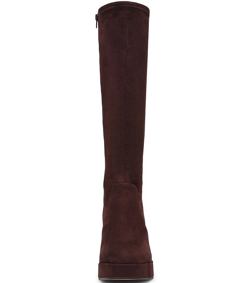 Steve Madden Twain Microsuede Knee High Block Heel Boots