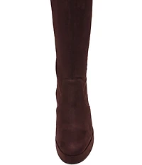 Steve Madden Twain Microsuede Knee High Block Heel Boots