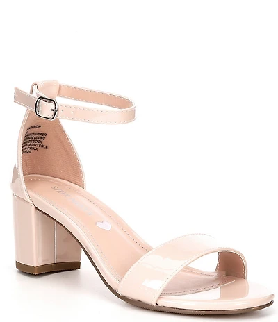 Steve Madden Tween Girls' J-Carrson Patent Block Heel Dress Sandals (Youth)