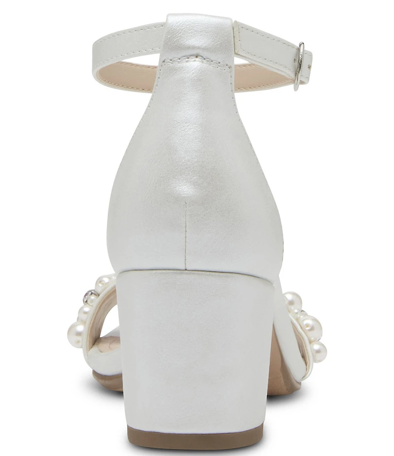 Steve Madden Girls' J-Carrson Pearl Embellished Dress Sandals (Youth)