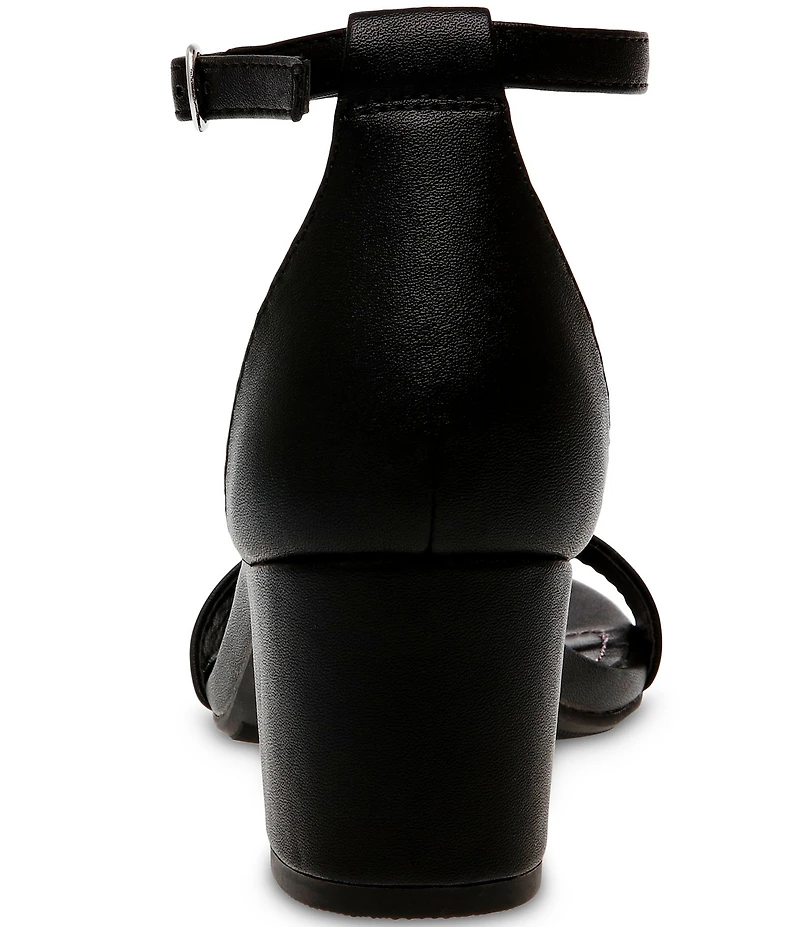 Steve Madden Tween Girls' J-Carrson Leather Block Heel Dress Sandals (Youth)