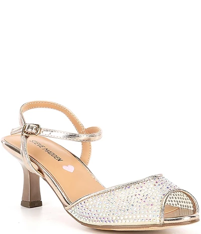 Steve Madden Tween Girls' J-Rave Rhinestone Dress Sandals (Youth)
