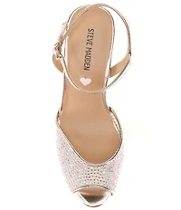 Steve Madden Tween Girls' J-Rave Rhinestone Dress Sandals (Youth)