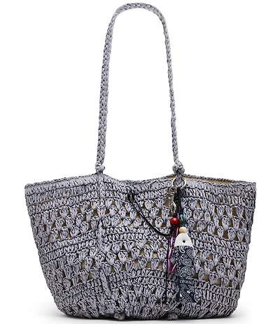 Steve Madden Tydes Raffia Shopper Bag
