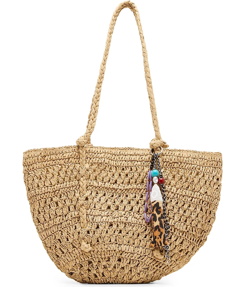 Steve Madden Tydes Raffia Shopper Bag