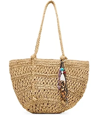 Steve Madden Tydes Raffia Shopper Bag