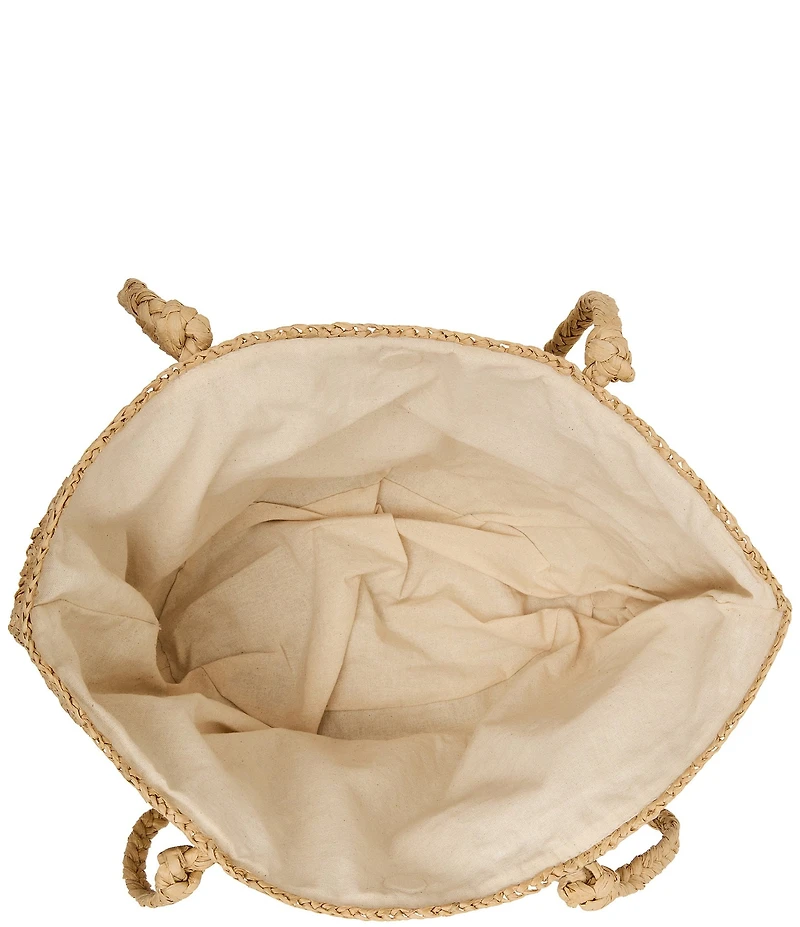 Steve Madden Tydes Raffia Shopper Bag