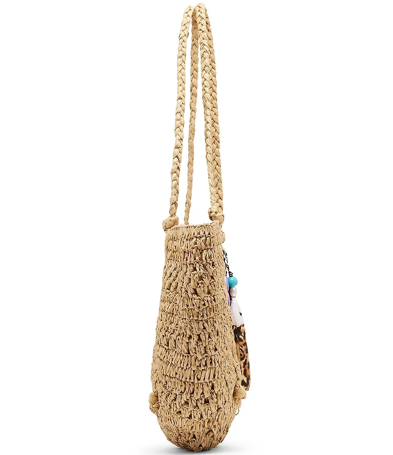 Steve Madden Tydes Raffia Shopper Bag