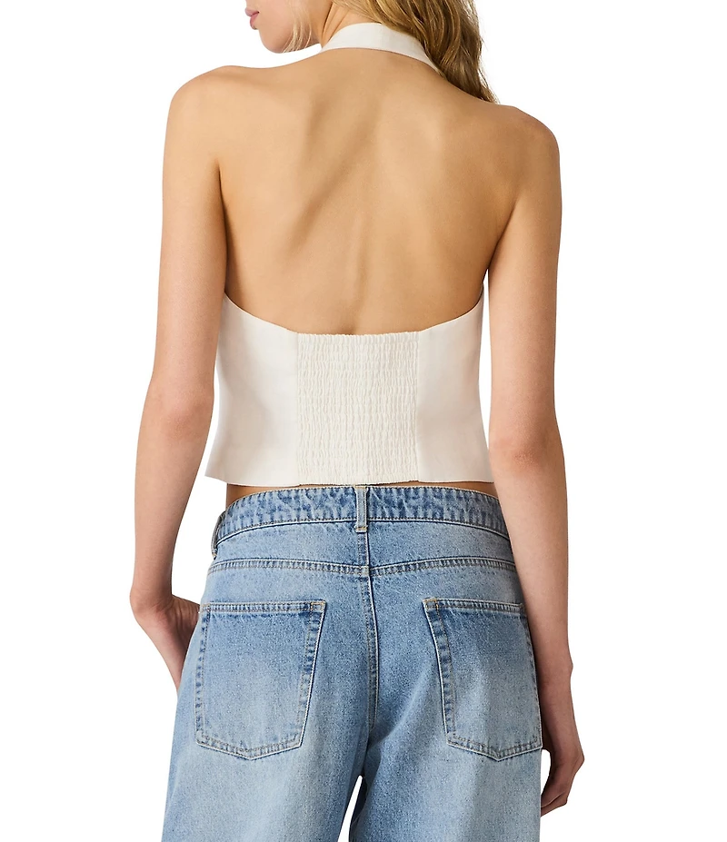 Steve Madden Vala Halter Neck Sleeveless Vest Top