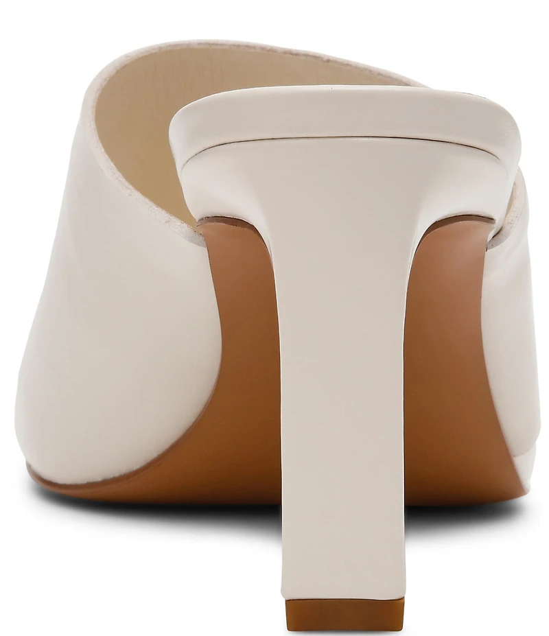 Steve Madden Valentin Glazed Leather Toe Loop Dress Slide Sandals