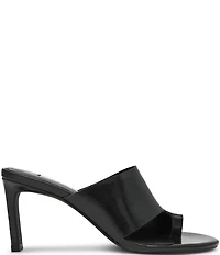 Steve Madden Valentin Glazed Leather Toe Loop Dress Slide Sandals