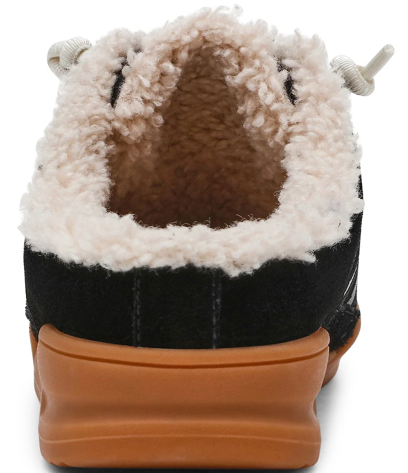 Steve Madden Vandy Leather Faux Fur Backless Mule Sneakers
