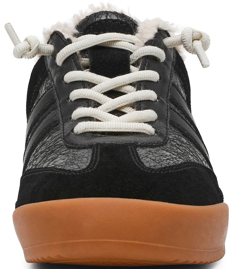 Steve Madden Vandy Leather Faux Fur Backless Mule Sneakers
