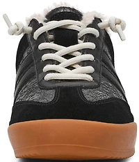 Steve Madden Vandy Leather Faux Fur Backless Mule Sneakers