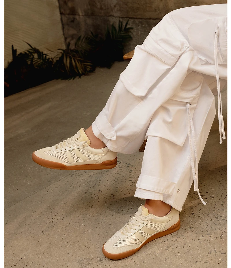 Steve Madden Verdict Mixed Media Low-Top Lace Up Sneakers