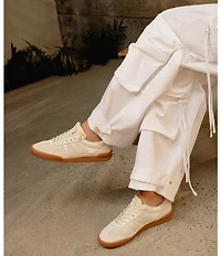 Steve Madden Verdict Mixed Media Low-Top Lace Up Sneakers