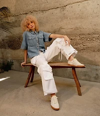 Steve Madden Verdict Mixed Media Low-Top Lace Up Sneakers