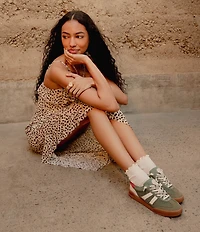 Steve Madden Verdict Mixed Media Low-Top Lace Up Sneakers