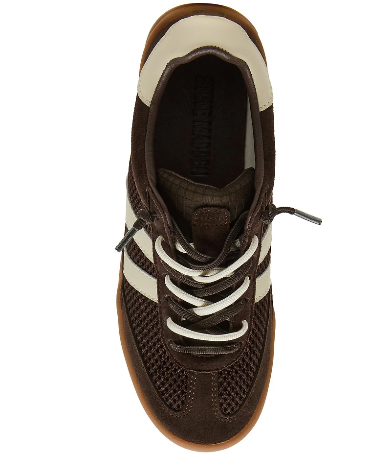 Steve Madden Verdict Mixed Media Low-Top Lace Up Sneakers