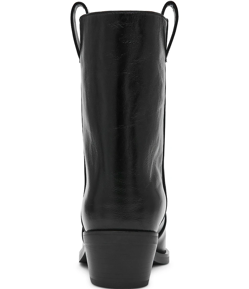 Steve Madden Vinny Leather Pointed Toe Ankle Boots