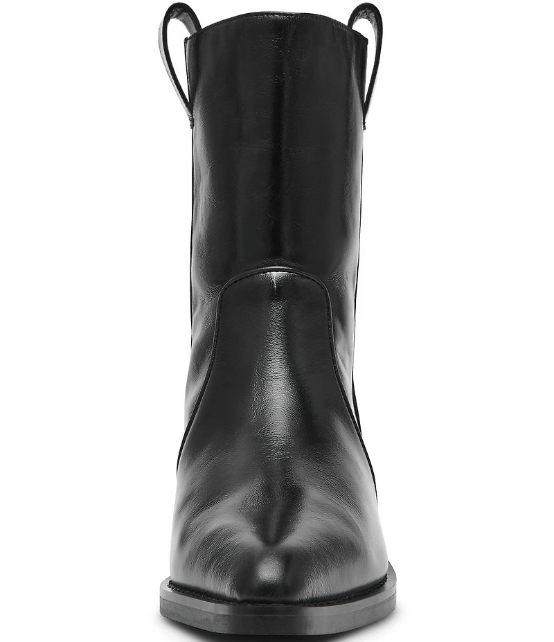 Steve Madden Vinny Leather Pointed Toe Ankle Boots