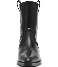Steve Madden Vinny Leather Pointed Toe Ankle Boots