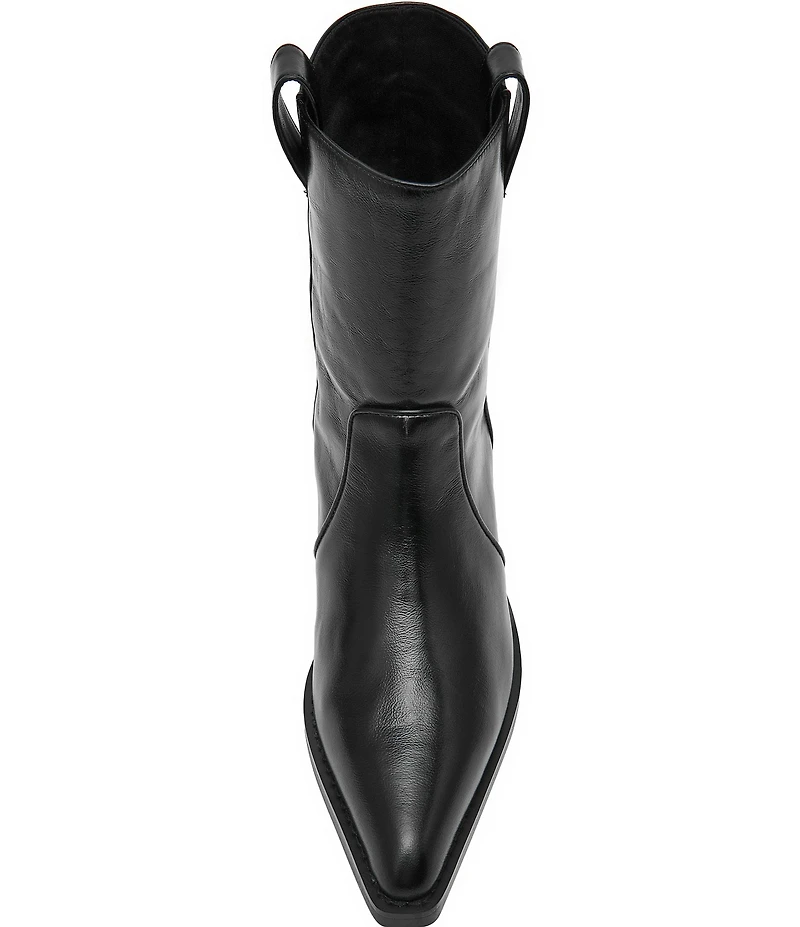 Steve Madden Vinny Leather Pointed Toe Ankle Boots