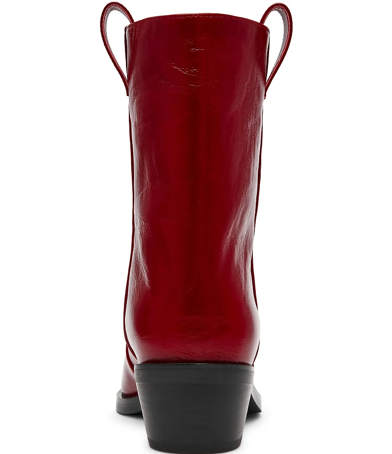 Steve Madden Vinny Leather Pointed Toe Ankle Boots