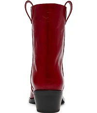 Steve Madden Vinny Leather Pointed Toe Ankle Boots