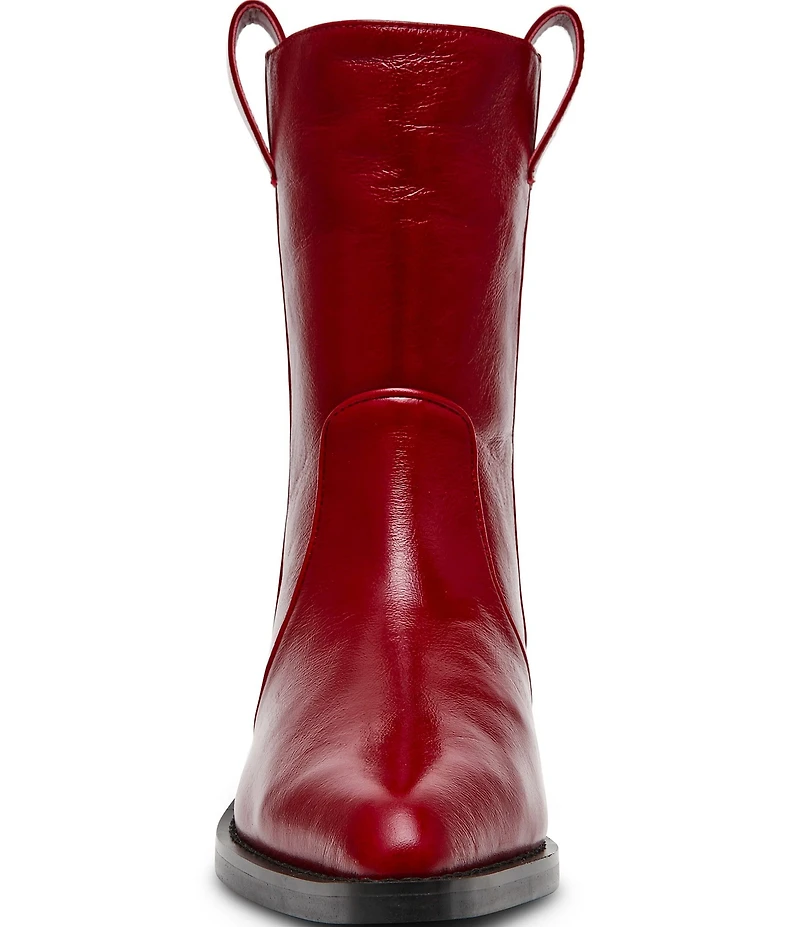 Steve Madden Vinny Leather Pointed Toe Ankle Boots