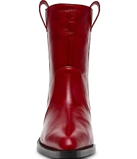Steve Madden Vinny Leather Pointed Toe Ankle Boots