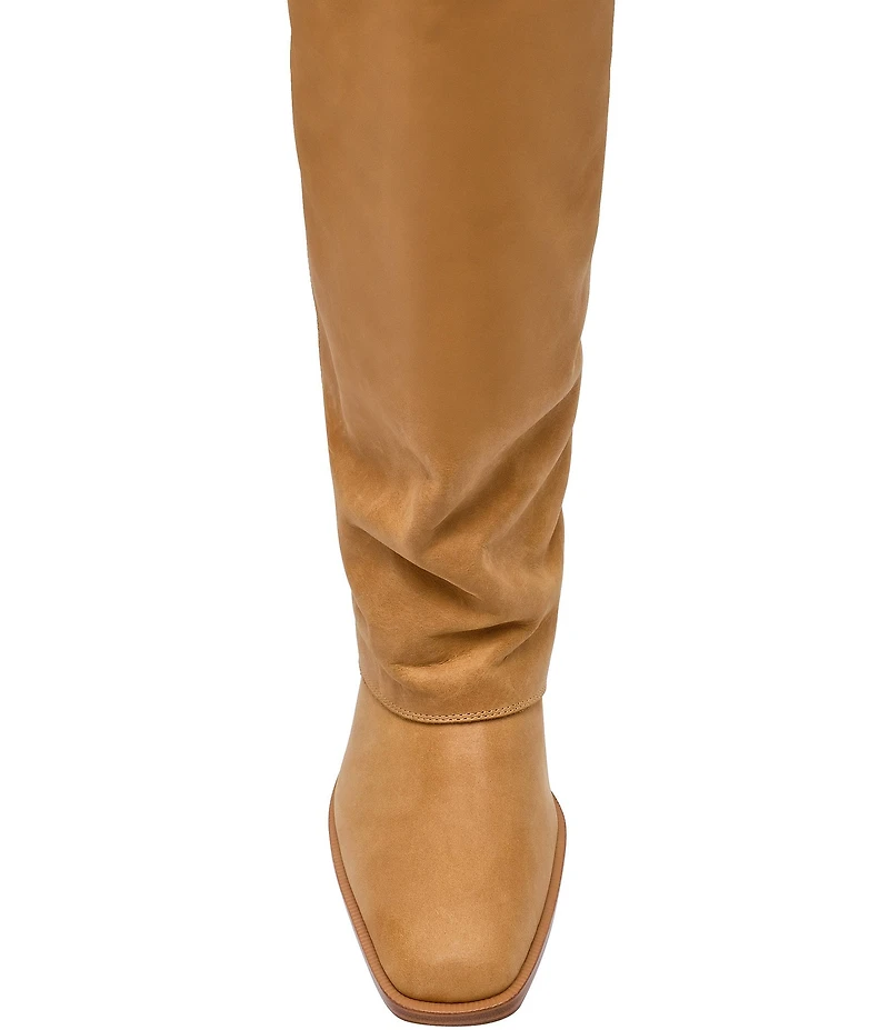 Steve Madden Winnick Leather Foldover Knee High Boots