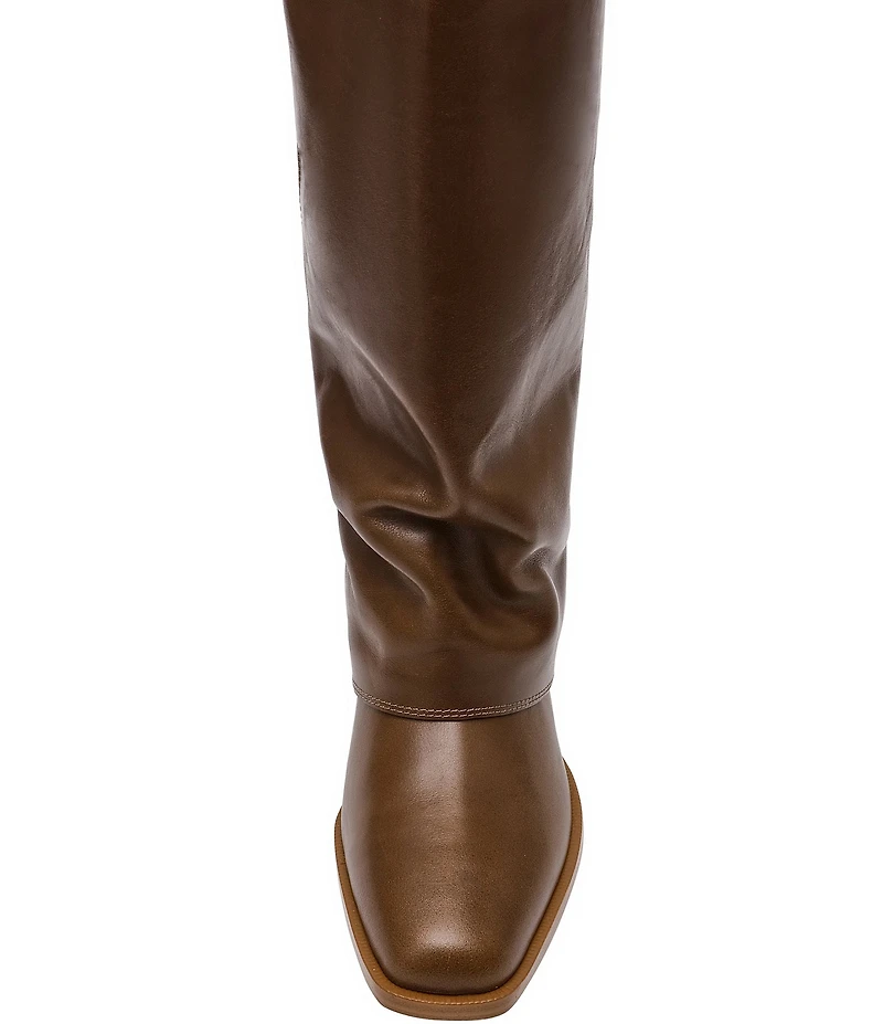 Steve Madden Winnick Leather Foldover Knee High Boots