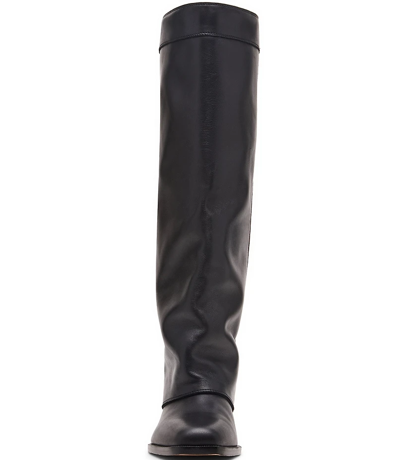 Steve Madden Winnick Leather Foldover Knee High Boots