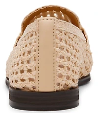 Steve Madden Women's Stewart Woven Raffia Penny Loafers