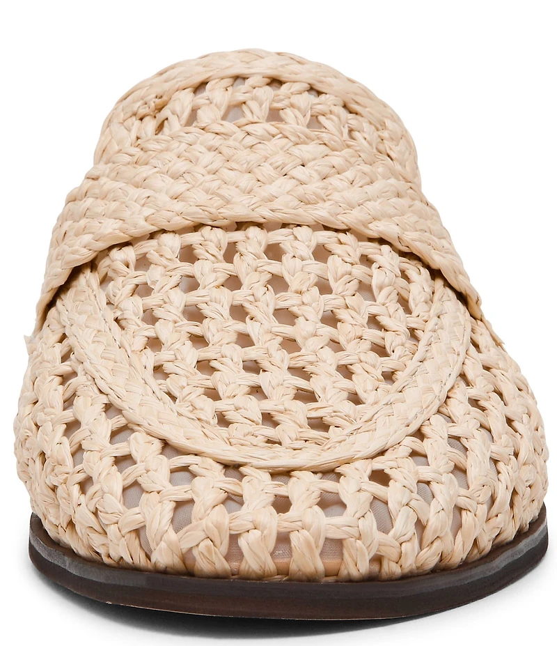 Steve Madden Women's Stewart Woven Raffia Penny Loafers
