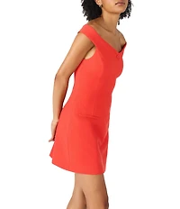 Steve Madden Yana Off-the-Shoulder Mini Dress
