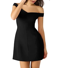 Steve Madden Yana Off-the-Shoulder Mini Dress