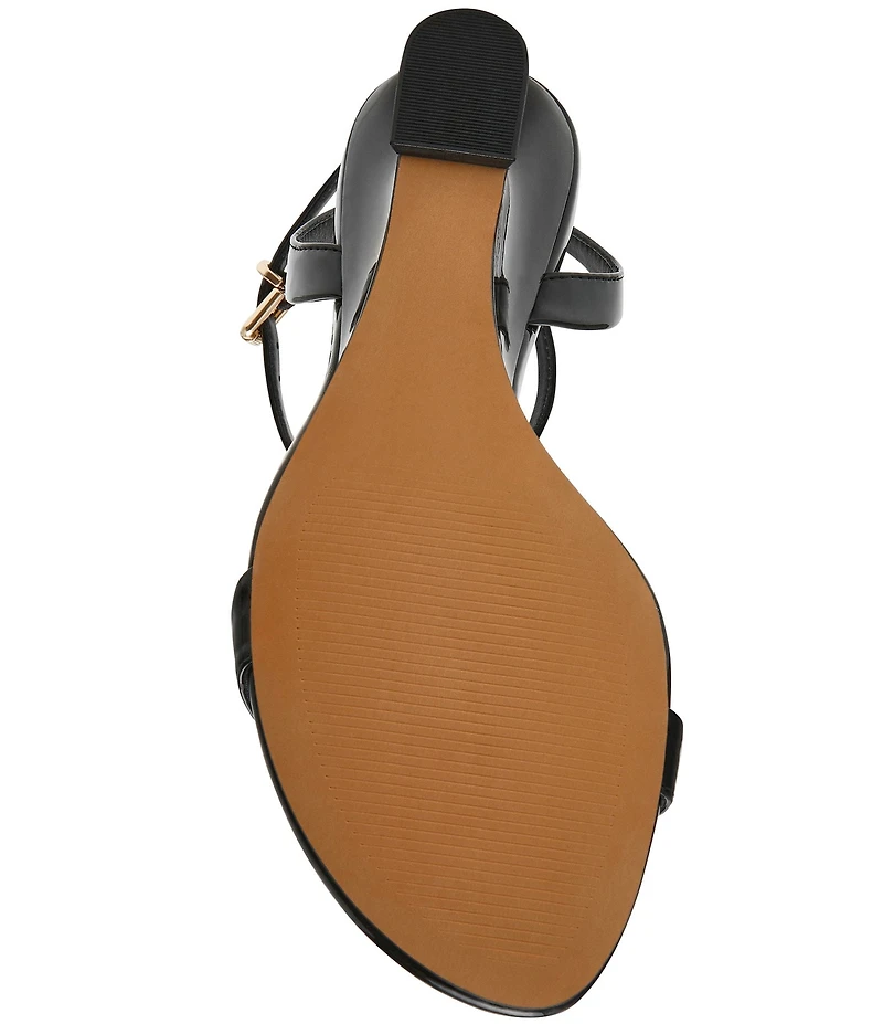 Steve Madden Zaloma Patent Sculpted Wedge Dress Sandals