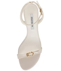 Steve Madden Zaloma Patent Snake Print Sculpted Wedge Dress Sandals