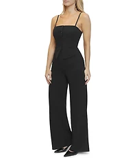 Stevie By Steve Madden Button Front Vest Jumpsuit